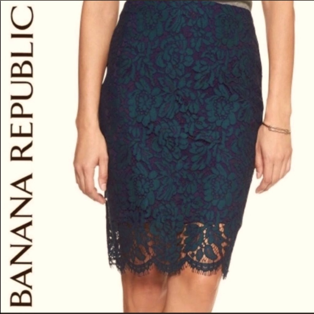 Brand New Lace Banana Republic Skirt